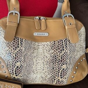 Suede & Leather Sharif Handbag